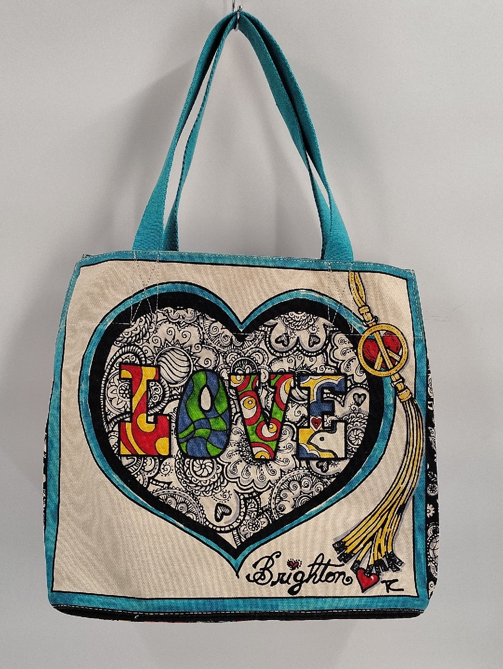 Brighton "Summer of Love" Canvas Tote Bag designed by Tom Clancy